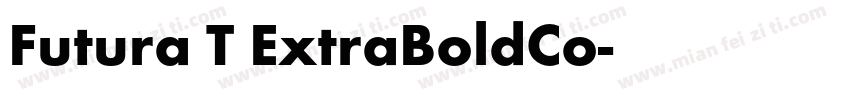 Futura T ExtraBoldCo字体转换